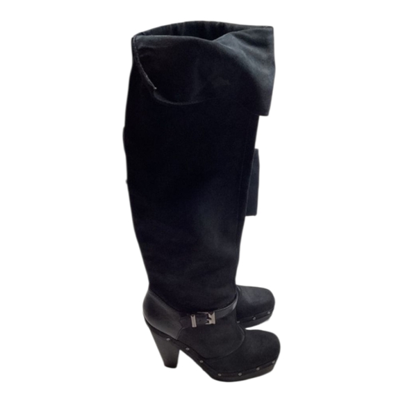 Rachel Roy Rfenkala Suede Boots Size 7 Black - Picture 7 of 14